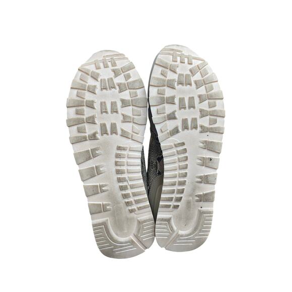 Vintage Havana Queen Leather Suede Women's Sneakers 8.5 White Gray Lace Up Shoes - Picture 7 of 10